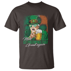 Funny Trump St Patricks Day T Shirt Make St Patricks Day Great Again TS10 Dark Chocolate Print Your Wear