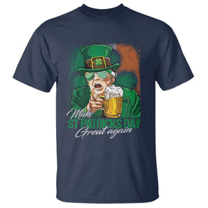 Funny Trump St Patricks Day T Shirt Make St Patricks Day Great Again TS10 Navy Print Your Wear
