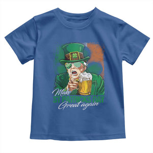 Funny Trump St Patricks Day Toddler T Shirt Make St Patricks Day Great Again TS10 Royal Blue Print Your Wear