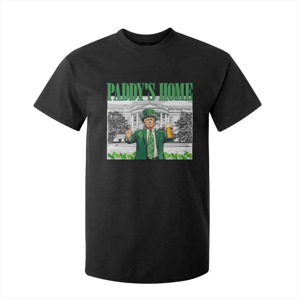 Funny Trump St Patricks Day T Shirt For Kid Paddy's Home White House TS10 Black Print Your Wear