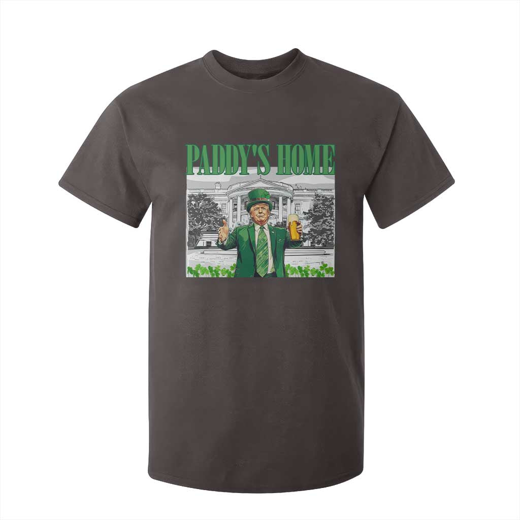 Funny Trump St Patricks Day T Shirt For Kid Paddy's Home White House TS10 Dark Chocolate Print Your Wear