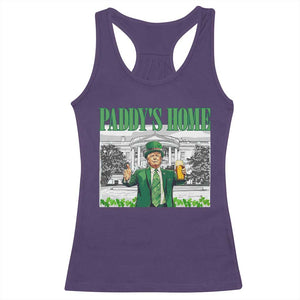 Funny Trump St Patricks Day Racerback Tank Top Paddy's Home White House TS10 Purple Print Your Wear