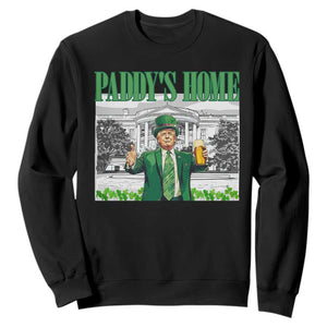Funny Trump St Patricks Day Sweatshirt Paddy's Home White House TS10 Black Print Your Wear