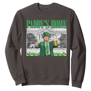 Funny Trump St Patricks Day Sweatshirt Paddy's Home White House TS10 Dark Chocolate Print Your Wear