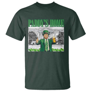 Funny Trump St Patricks Day T Shirt Paddy's Home White House TS10 Dark Forest Green Print Your Wear