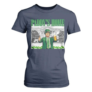 Funny Trump St Patricks Day T Shirt For Women Paddy's Home White House TS10 Navy Print Your Wear