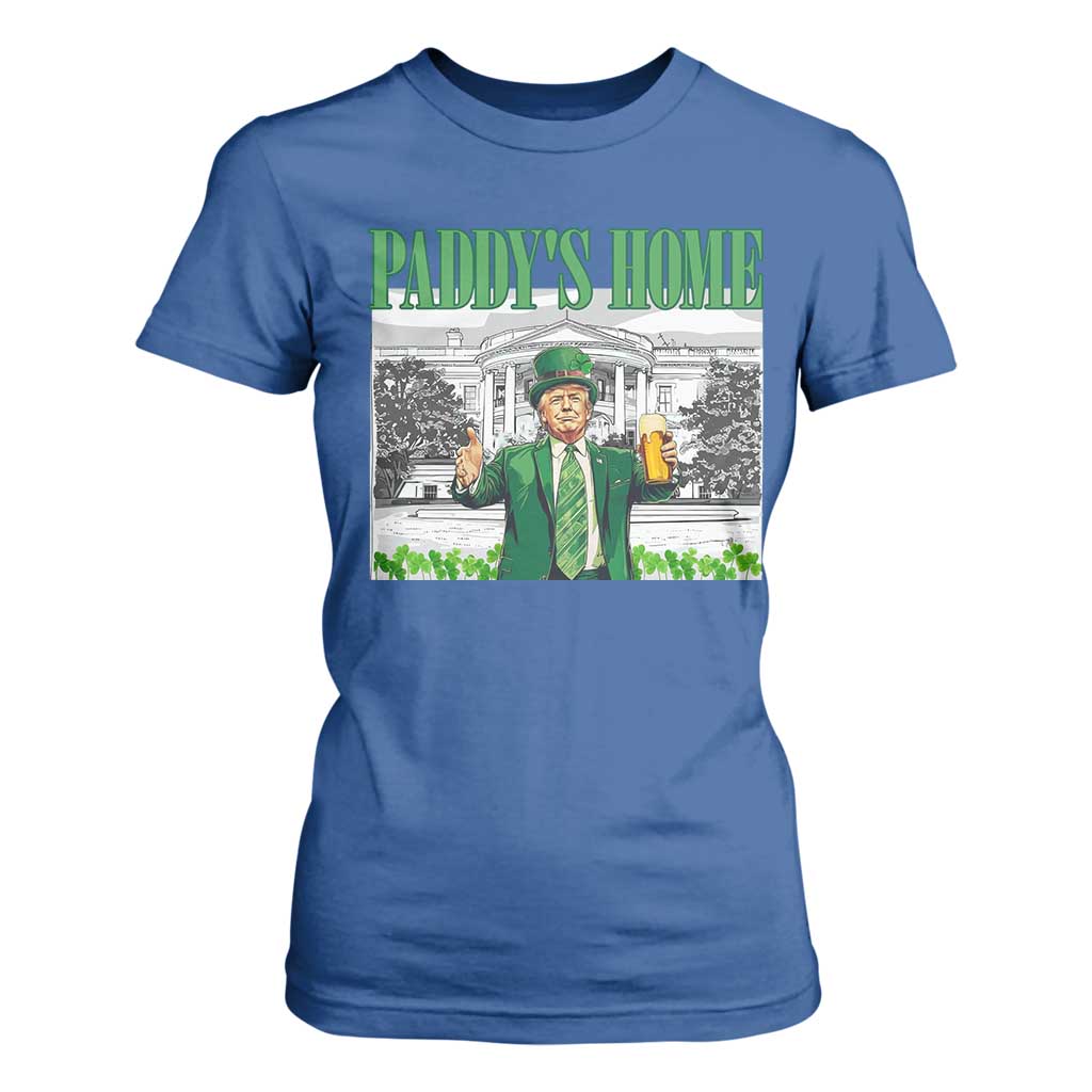 Funny Trump St Patricks Day T Shirt For Women Paddy's Home White House TS10 Royal Blue Print Your Wear