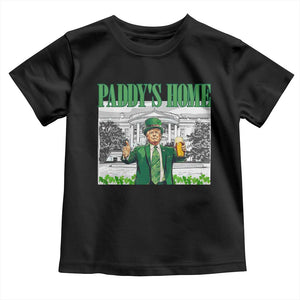 Funny Trump St Patricks Day Toddler T Shirt Paddy's Home White House TS10 Black Print Your Wear