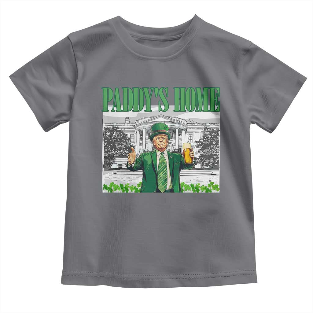 Funny Trump St Patricks Day Toddler T Shirt Paddy's Home White House TS10 Charcoal Print Your Wear