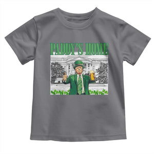 Funny Trump St Patricks Day Toddler T Shirt Paddy's Home White House TS10 Charcoal Print Your Wear