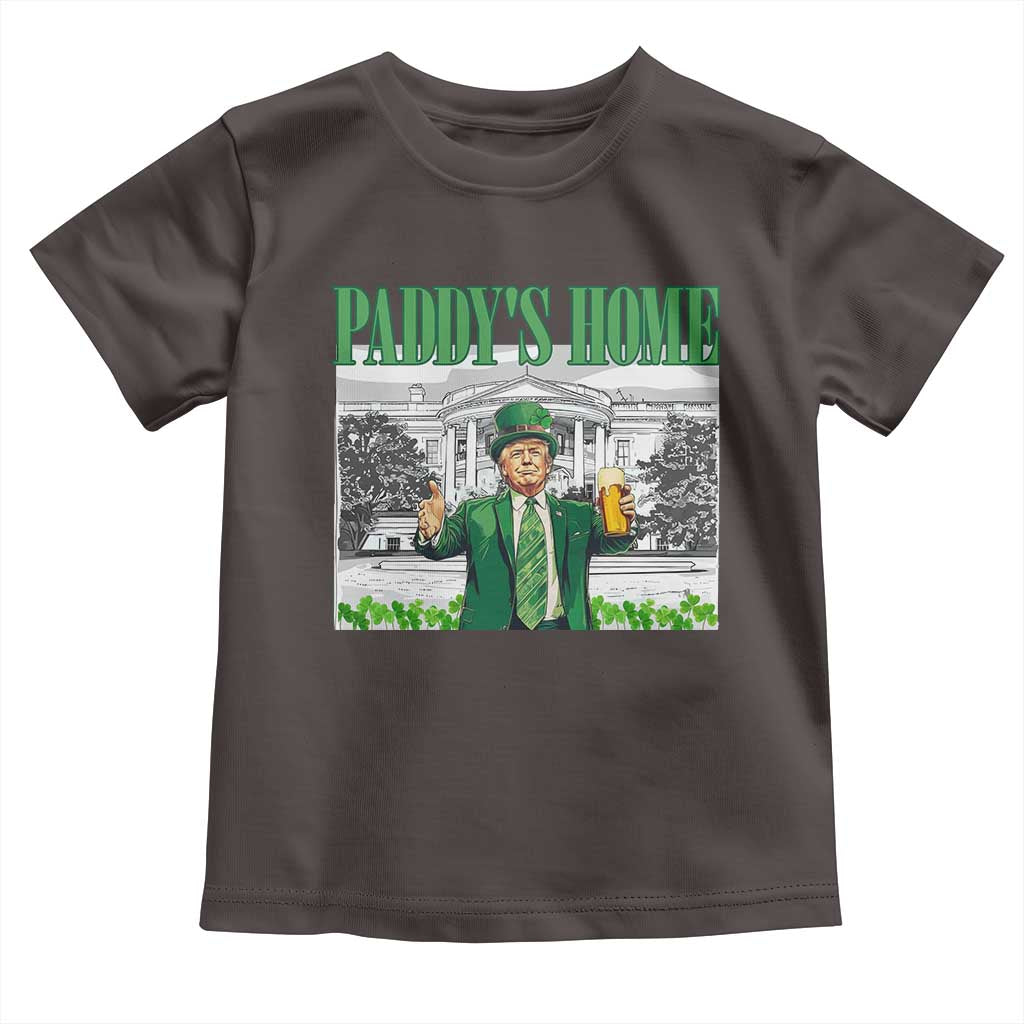 Funny Trump St Patricks Day Toddler T Shirt Paddy's Home White House TS10 Dark Chocolate Print Your Wear