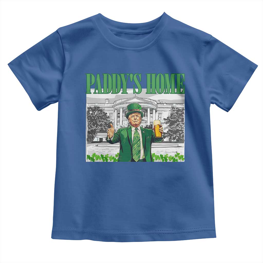 Funny Trump St Patricks Day Toddler T Shirt Paddy's Home White House TS10 Royal Blue Print Your Wear