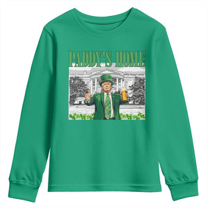 Funny Trump St Patricks Day Youth Sweatshirt Paddy's Home White House TS10 Irish Green Print Your Wear