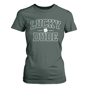 Kids St. Patrick's Day T Shirt For Women Lucky Dude TS10 Dark Forest Green Print Your Wear