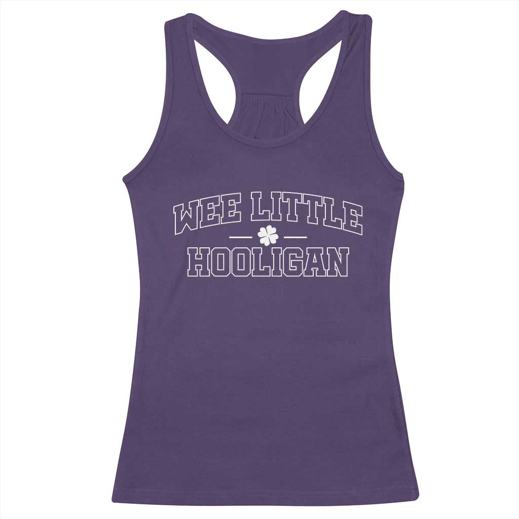 St Patricks Day Wee Little Hooligan Racerback Tank Top TS10 Purple Print Your Wear