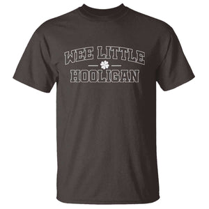 St Patricks Day Wee Little Hooligan T Shirt TS10 Dark Chocolate Print Your Wear
