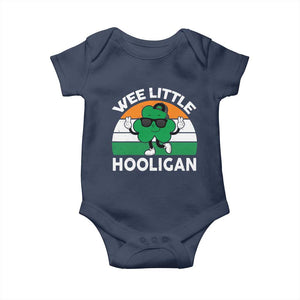 St Patricks Day Wee Little Hooligan Baby Onesie Funny Men Boy Kids Irish Kids TS10 Navy Print Your Wear