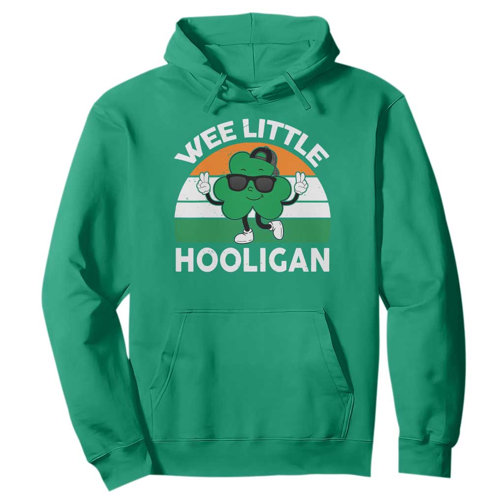 St Patricks Day Wee Little Hooligan Hoodie Funny Men Boy Kids Irish Kids TS10 Irish Green Print Your Wear