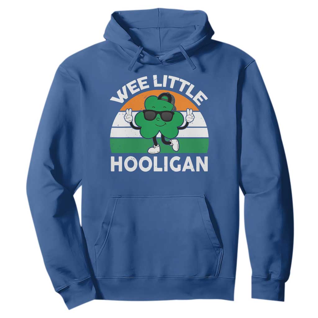 St Patricks Day Wee Little Hooligan Hoodie Funny Men Boy Kids Irish Kids TS10 Royal Blue Print Your Wear