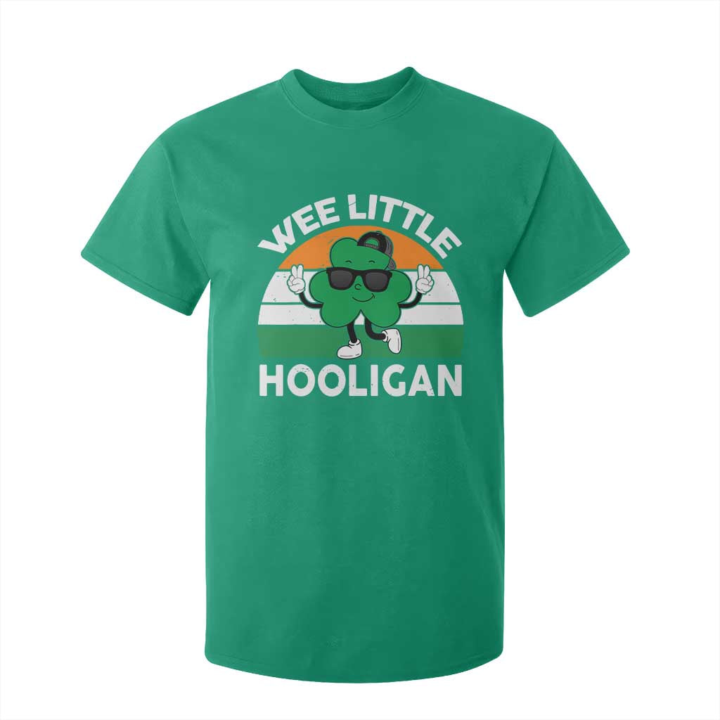 St Patricks Day Wee Little Hooligan T Shirt For Kid Funny Men Boy Kids Irish Kids TS10 Irish Green Print Your Wear