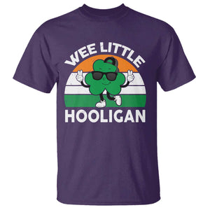 St Patricks Day Wee Little Hooligan T Shirt Funny Men Boy Kids Irish Kids TS10 Purple Print Your Wear