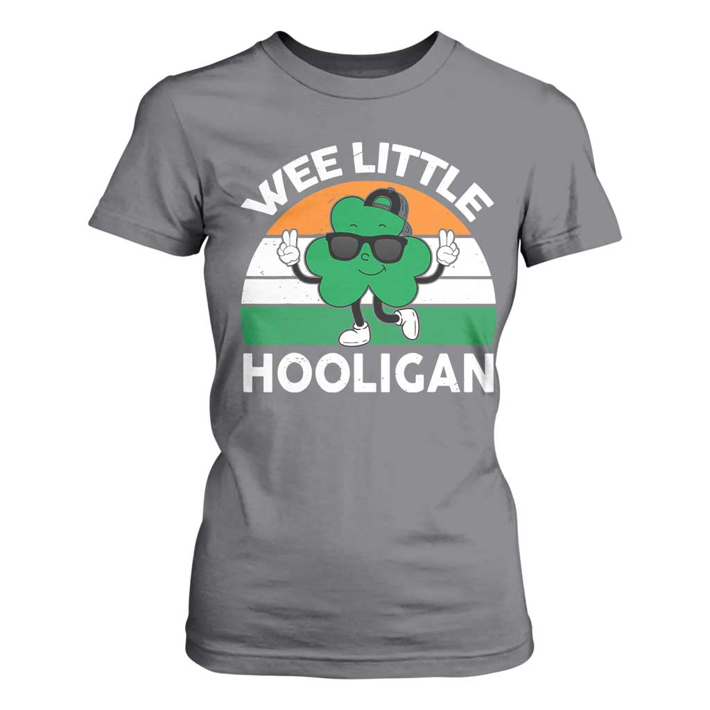 St Patricks Day Wee Little Hooligan T Shirt For Women Funny Men Boy Kids Irish Kids TS10 Charcoal Print Your Wear
