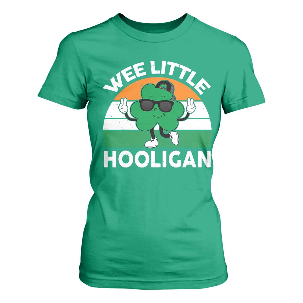 St Patricks Day Wee Little Hooligan T Shirt For Women Funny Men Boy Kids Irish Kids TS10 Irish Green Print Your Wear
