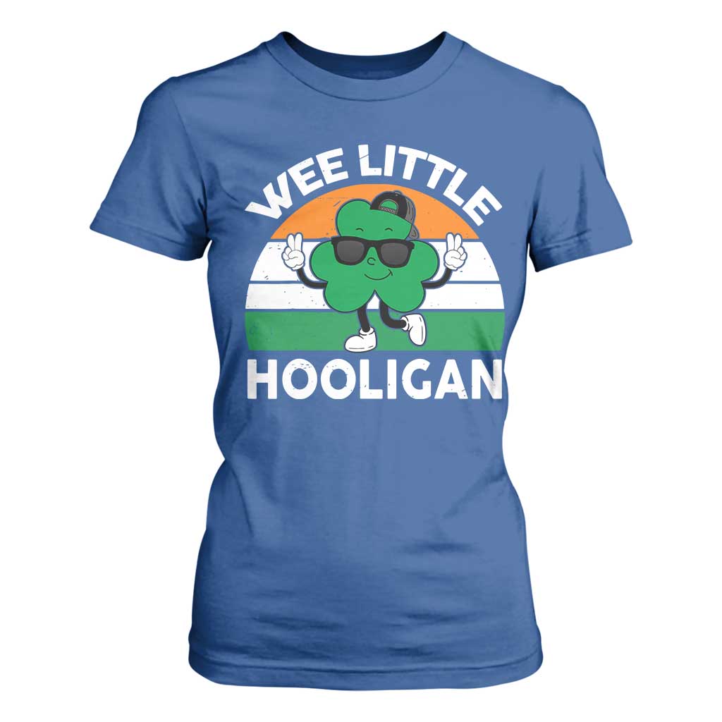 St Patricks Day Wee Little Hooligan T Shirt For Women Funny Men Boy Kids Irish Kids TS10 Royal Blue Print Your Wear