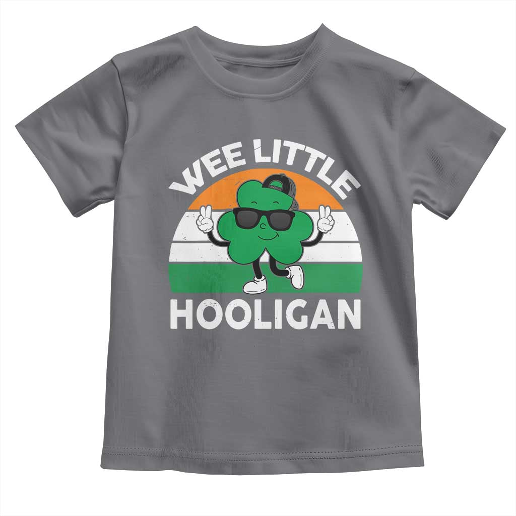 St Patricks Day Wee Little Hooligan Toddler T Shirt Funny Men Boy Kids Irish Kids TS10 Charcoal Print Your Wear