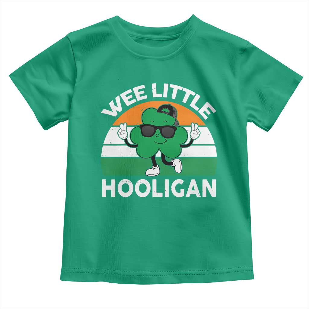 St Patricks Day Wee Little Hooligan Toddler T Shirt Funny Men Boy Kids Irish Kids TS10 Irish Green Print Your Wear