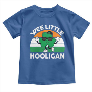 St Patricks Day Wee Little Hooligan Toddler T Shirt Funny Men Boy Kids Irish Kids TS10 Royal Blue Print Your Wear