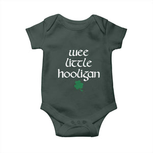 St Patricks Kids Wee Little Hooligan Baby Onesie TS10 Print Your Wear