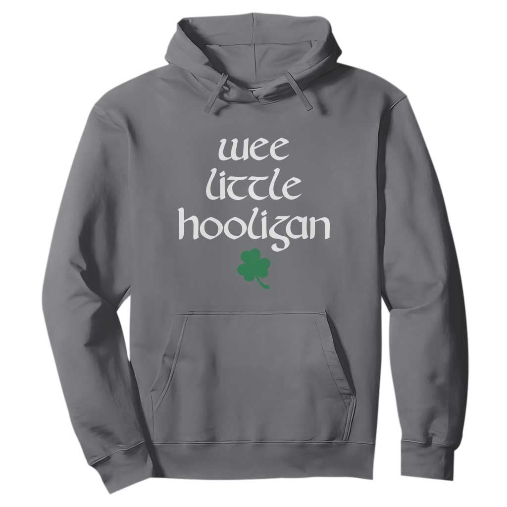 St Patricks Kids Wee Little Hooligan Hoodie TS10 Charcoal Print Your Wear