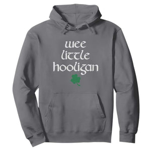 St Patricks Kids Wee Little Hooligan Hoodie TS10 Charcoal Print Your Wear