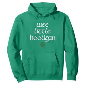 St Patricks Kids Wee Little Hooligan Hoodie TS10 Irish Green Print Your Wear