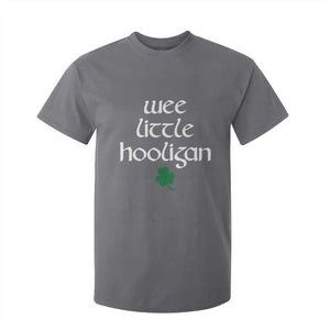 St Patricks Kids Wee Little Hooligan T Shirt For Kid TS10 Charcoal Print Your Wear