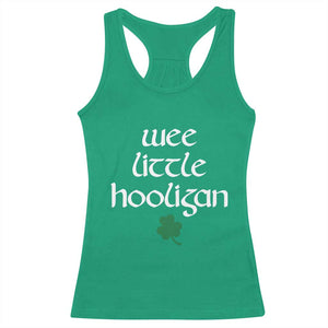 St Patricks Kids Wee Little Hooligan Racerback Tank Top TS10 Irish Green Print Your Wear