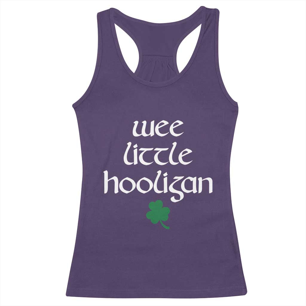 St Patricks Kids Wee Little Hooligan Racerback Tank Top TS10 Purple Print Your Wear