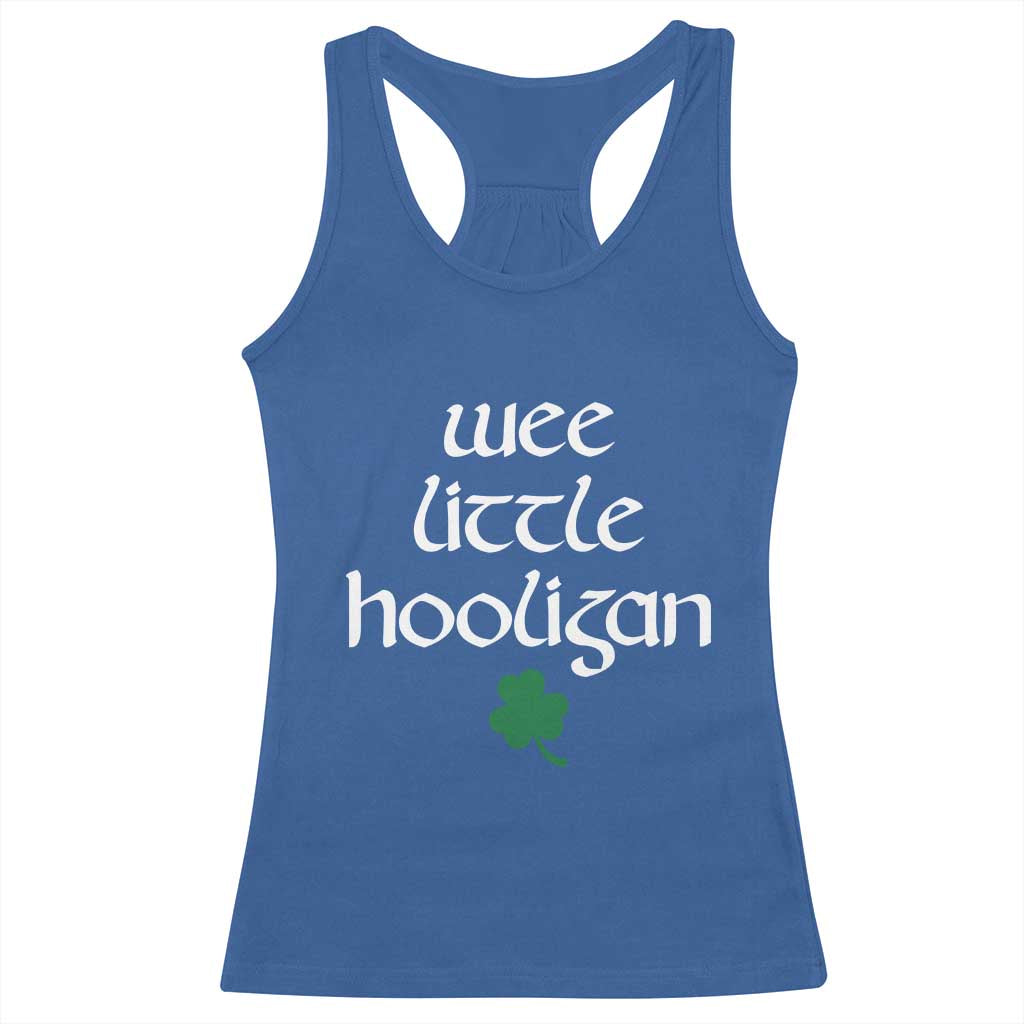 St Patricks Kids Wee Little Hooligan Racerback Tank Top TS10 Royal Blue Print Your Wear