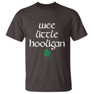 St Patricks Kids Wee Little Hooligan T Shirt TS10 Dark Chocolate Print Your Wear