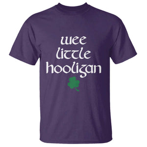 St Patricks Kids Wee Little Hooligan T Shirt TS10 Purple Print Your Wear