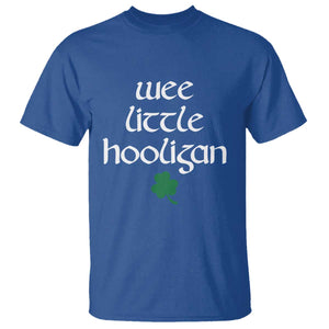 St Patricks Kids Wee Little Hooligan T Shirt TS10 Royal Blue Print Your Wear