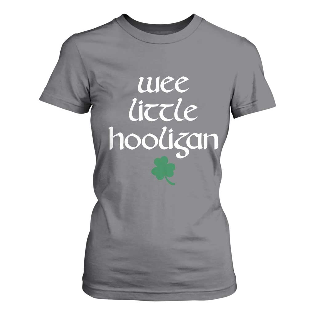 St Patricks Kids Wee Little Hooligan T Shirt For Women TS10 Charcoal Print Your Wear