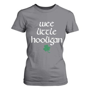 St Patricks Kids Wee Little Hooligan T Shirt For Women TS10 Charcoal Print Your Wear