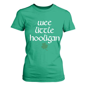 St Patricks Kids Wee Little Hooligan T Shirt For Women TS10 Irish Green Print Your Wear