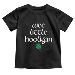 St Patricks Kids Wee Little Hooligan Toddler T Shirt TS10 Black Print Your Wear