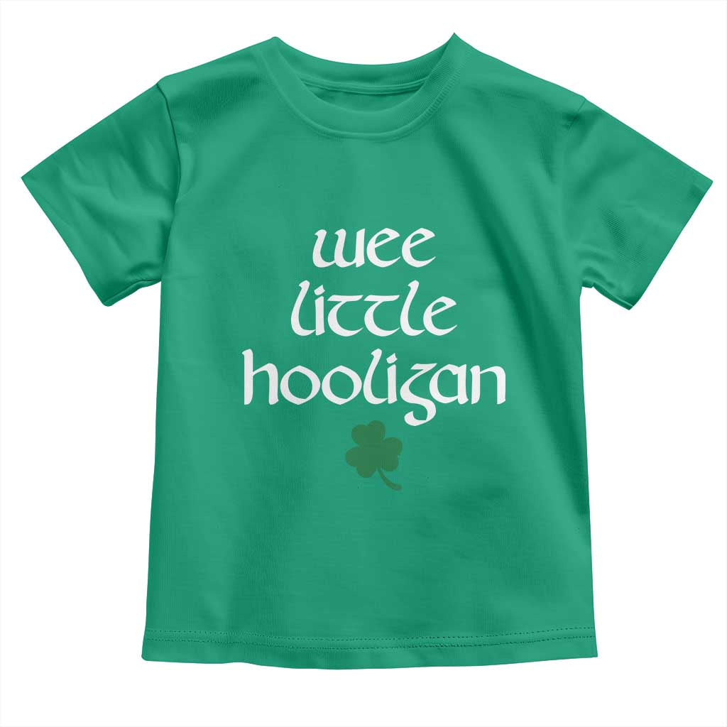 St Patricks Kids Wee Little Hooligan Toddler T Shirt TS10 Irish Green Print Your Wear