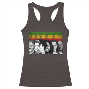 Black Pride Racerback Tank Top Harriet Led Rosa Could Sit Ruby Could Walk Michelle Could Inspire Kamala Could Run Ketanji Could Rule TS10 Dark Chocolate Print Your Wear