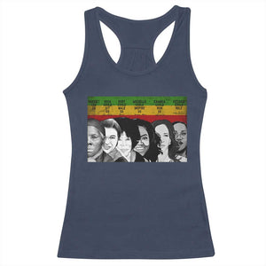 Black Pride Racerback Tank Top Harriet Led Rosa Could Sit Ruby Could Walk Michelle Could Inspire Kamala Could Run Ketanji Could Rule TS10 Navy Print Your Wear