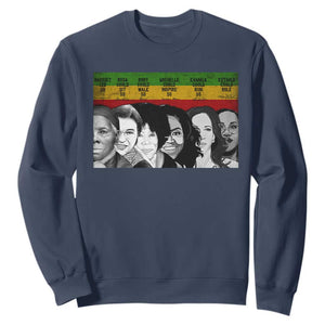 Black Pride Sweatshirt Harriet Led Rosa Could Sit Ruby Could Walk Michelle Could Inspire Kamala Could Run Ketanji Could Rule TS10 Navy Print Your Wear